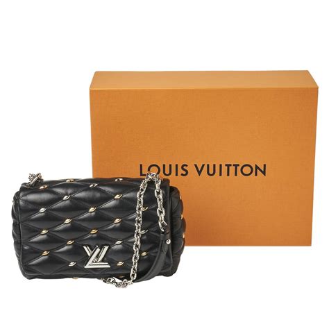 louis vuitton black quilted bag